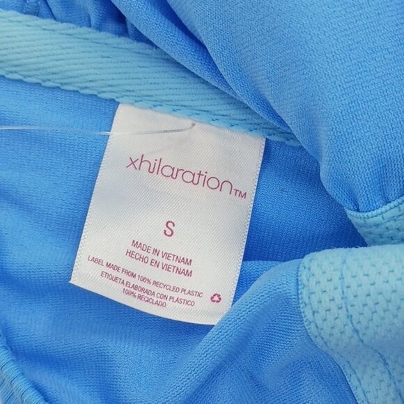 Xhilaration Bikini Top Bralette Vibrant Blue Ribbed Womens Size Small - Picture 4 of 5